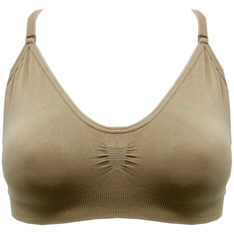 Seamless Clear Back Bra Top with Removable Padding | Dance Underwear