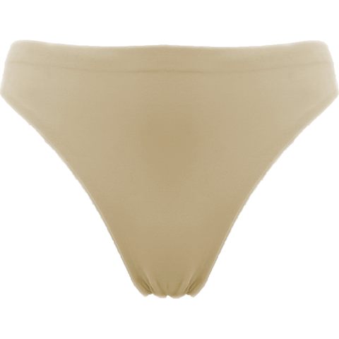 Tanga de talle bajo sin costuras CAPEZIO - Moca 