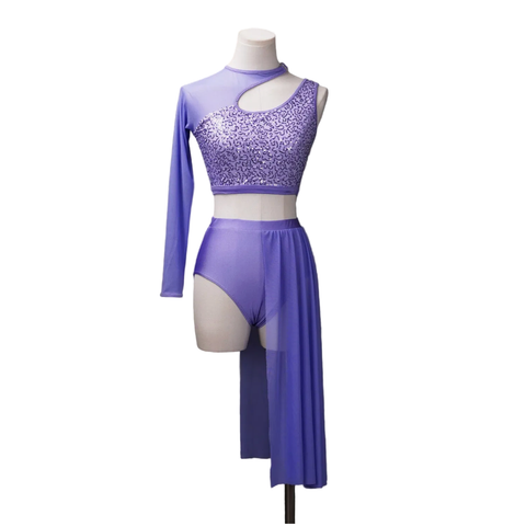 BFD 'Amara' Lilac Sequin Lyrical Dance Dress