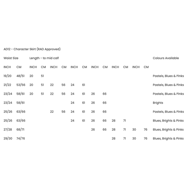 Little Ballerina Character Skirt (RAD Approved)