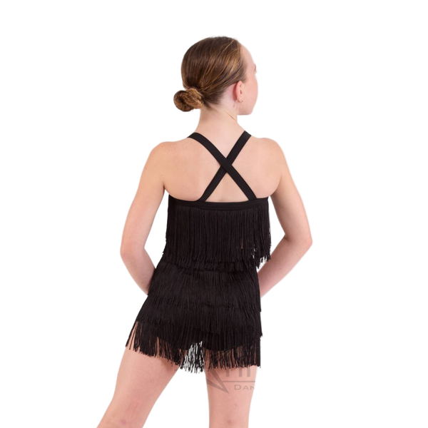Fringe Crop Top & High Waisted Fringe Shorts Dance Costume