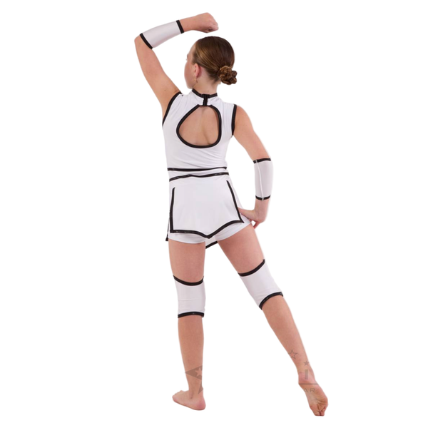Kinetic Creations 'Rule the World' Dance Shortard with Flap Skirt