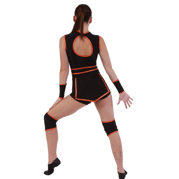 Kinetic Creations 'Rule the World' Dance Shortard with Flap Skirt