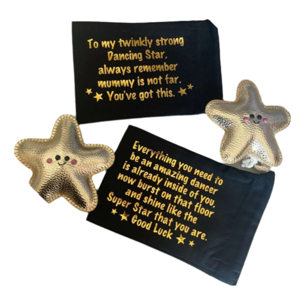 Handmade Pocket Star with Message Pouch – A Dancer’s Lucky Charm