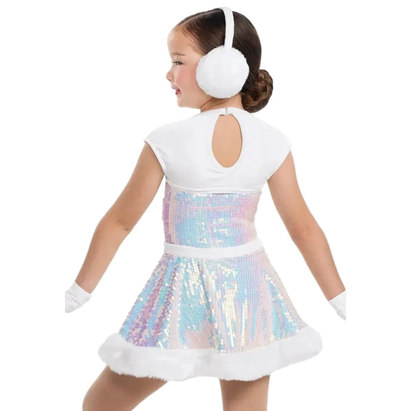 Weissman ‘Sleigh Ride’ Iridescent Winter Themed Dance Dress