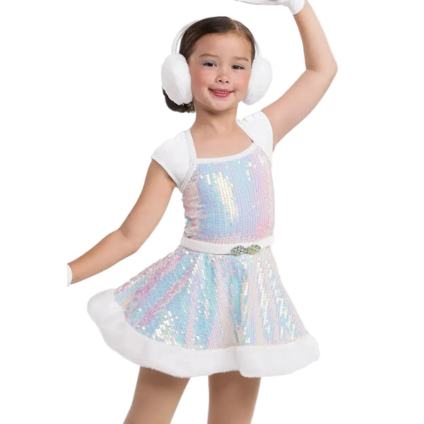 Weissman ‘Sleigh Ride’ Iridescent Winter Themed Dance Dress