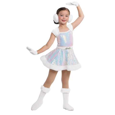 Weissman ‘Sleigh Ride’ Iridescent Winter Themed Dance Dress