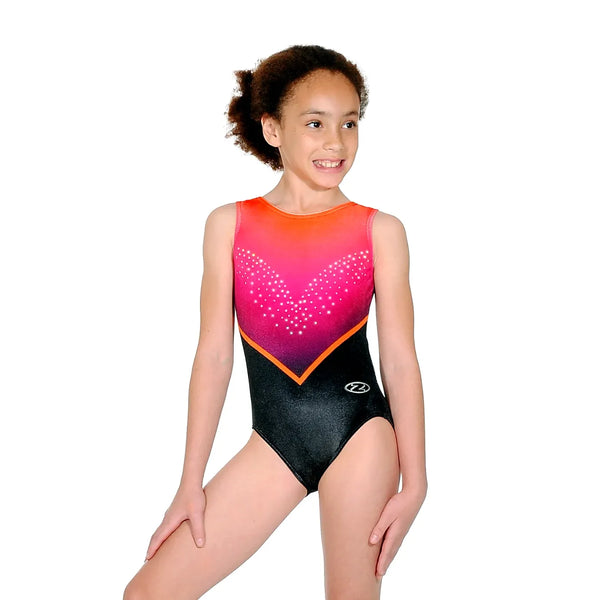 Limited Edition The Zone 'Zodiac' Sleeveless Neon Gymnastics Leotard