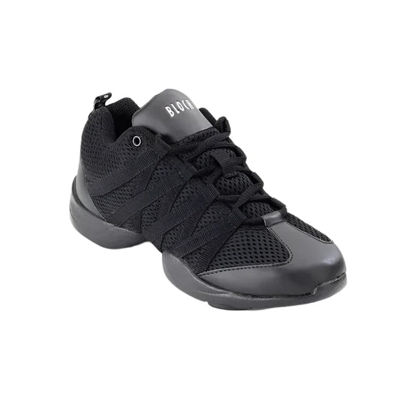Black Criss Cross Mesh Dance Trainers Sneakers Blackfeather Dancewear