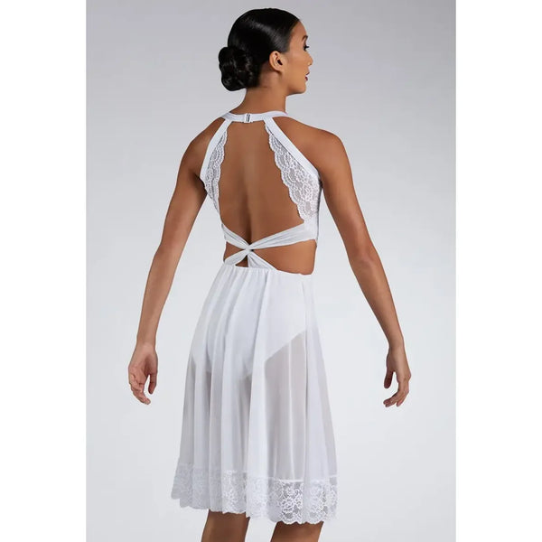 Weissman ‘Jealous’ Floral Lace Open Back Lyrical Dance Dress