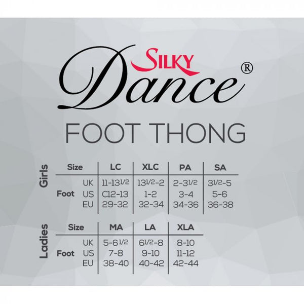 SLKY Dance Fabric Foot Thong