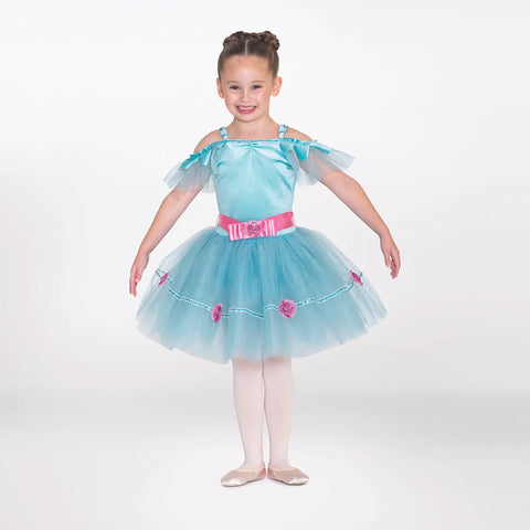 1st Position Blue Tutu with Petal Sleeve