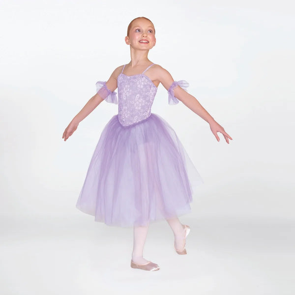1st Position Lilac Romantic Floral Tutu with Arm Cuffs
