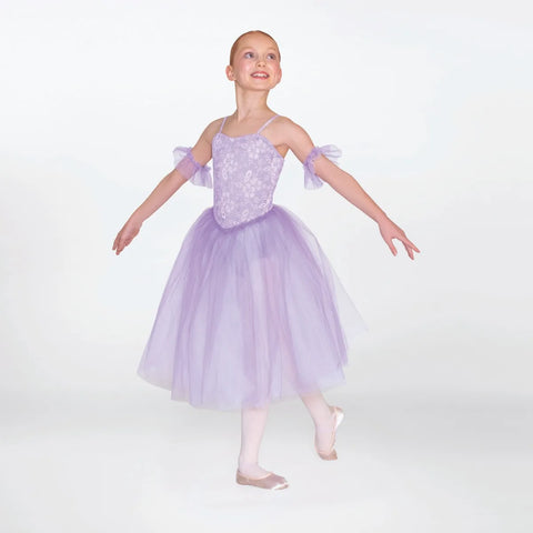 1st Position Lilac Romantic Floral Tutu with Arm Cuffs