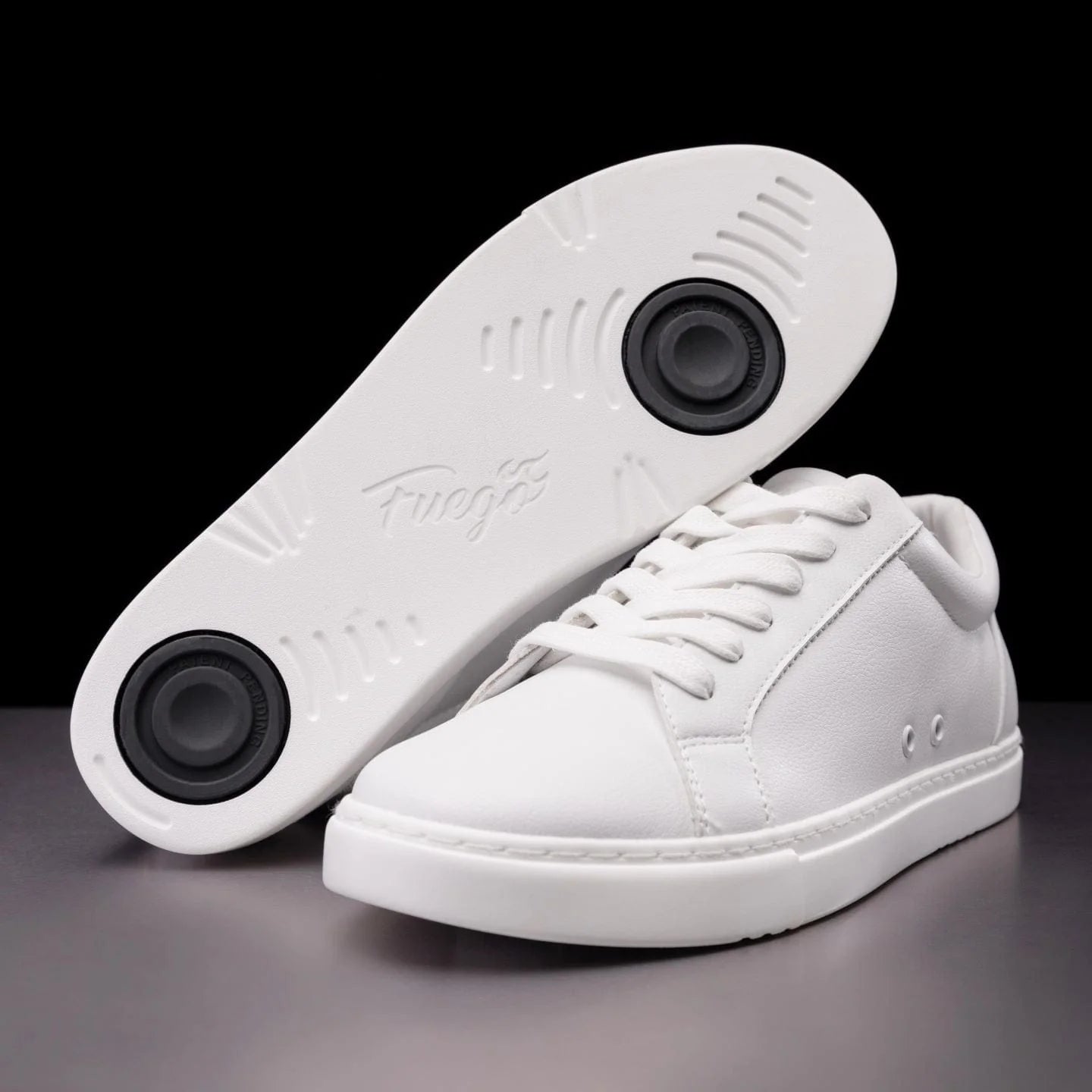 Fuego White Low-Top Dance Trainers Sneakers