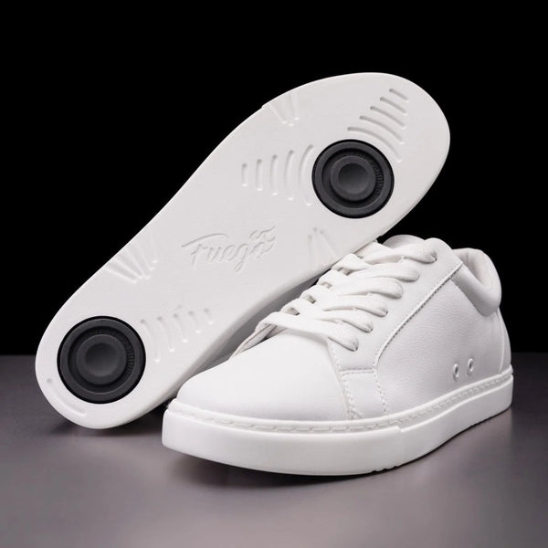 Fuego White Low-Top Dance Trainers Sneakers