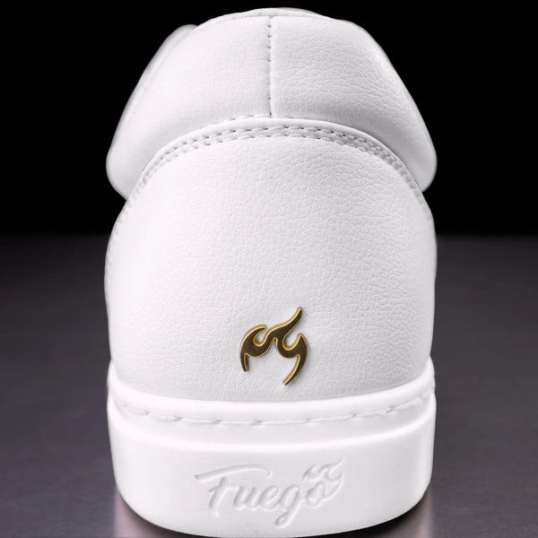 Fuego White Low-Top Dance Trainers Sneakers