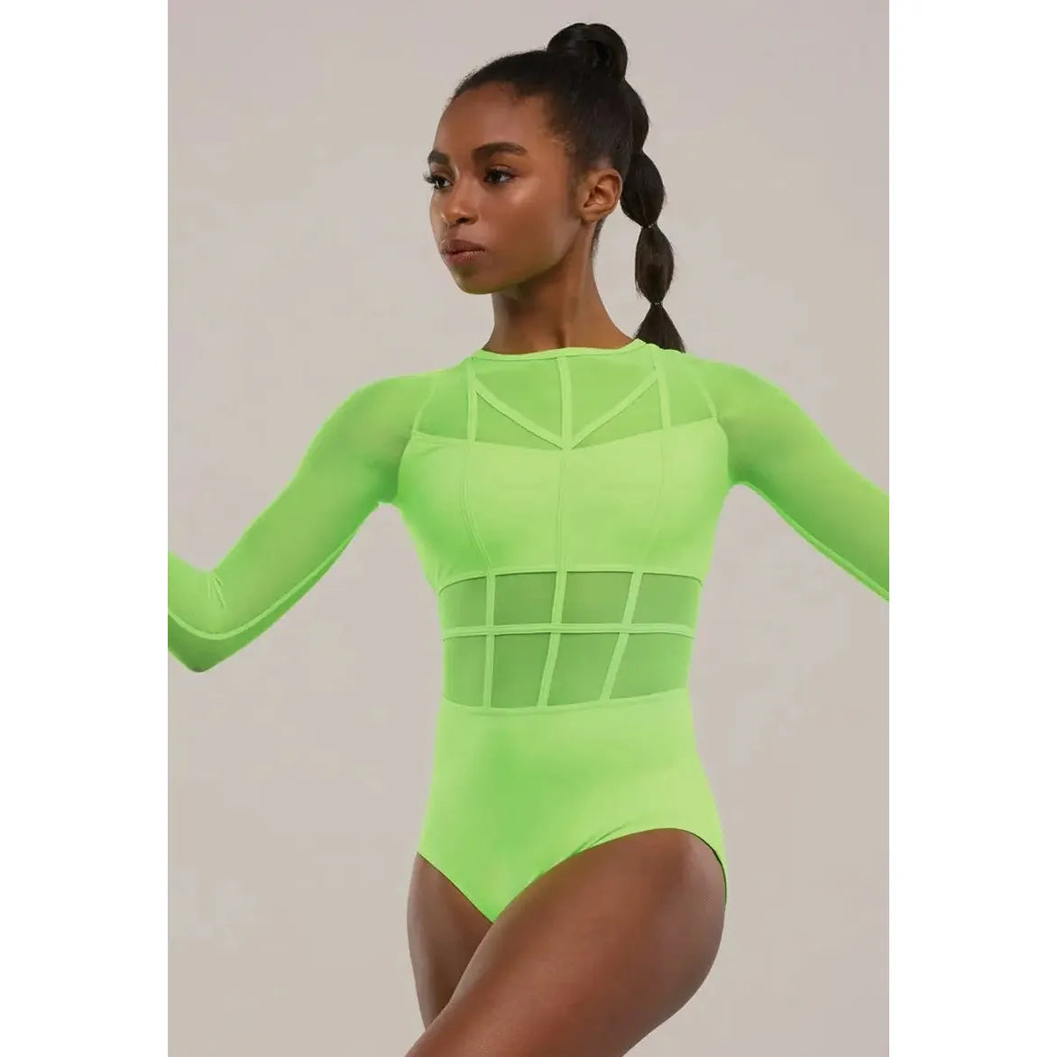 Weissman 'Intentions' – Mesh Cage Strap Dance Leotard