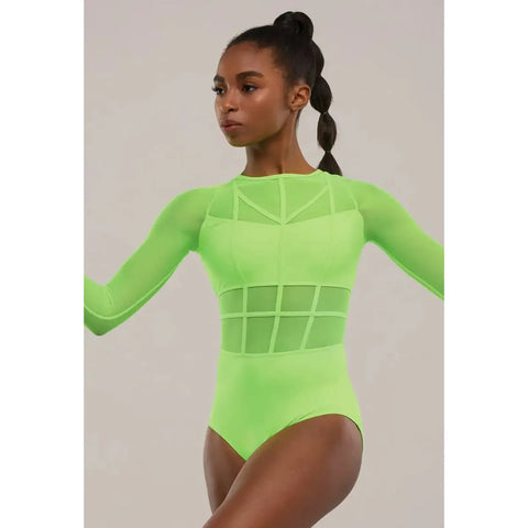 Weissman 'Intentions' – Mesh Cage Strap Dance Leotard