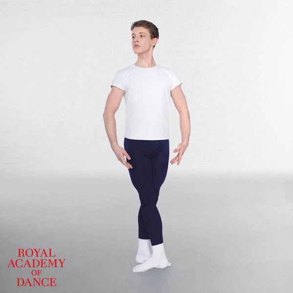 1st Position RAD Approved Mens and Boys High Waisted Footless Dance Tights