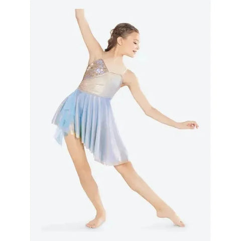 'Among the Stars' Blue Metallic Dance Dress