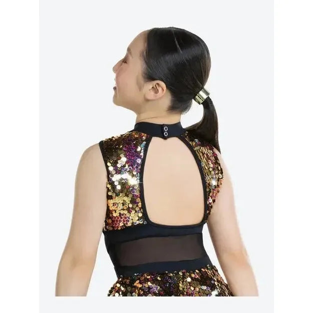 slim fit dress slacks Velvet Sequin - Tone On Tone V-Neck/V-Hem A-Line Shift Show Choir Dress main image 0