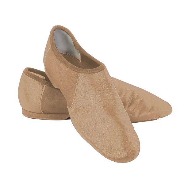 1st Position Pull-On Suede Split-Sole Jazz Shoes