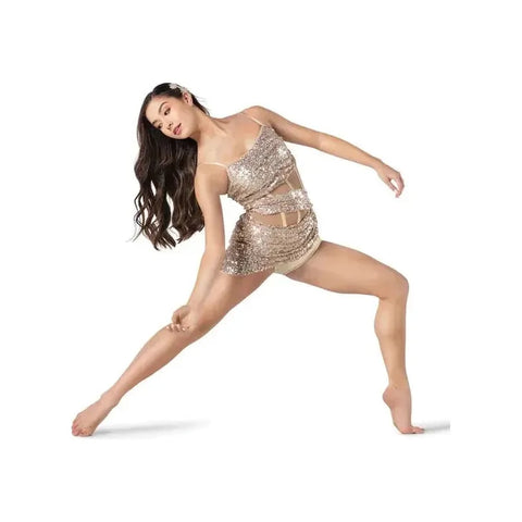 'Tranquility' Champagne Lyrical Dance Dress