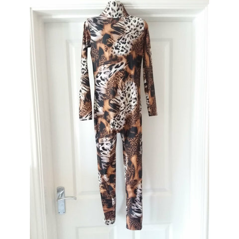 Catsuit con estampado animal - 10-11 años