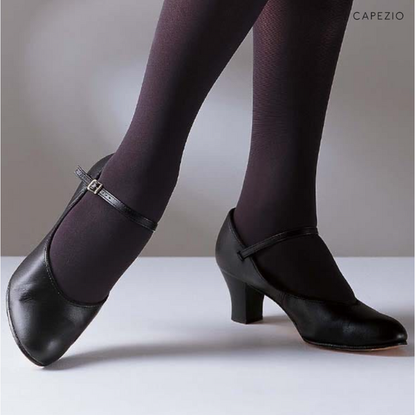 Capezio Student Footlight Character Shoes - Black or Caramel