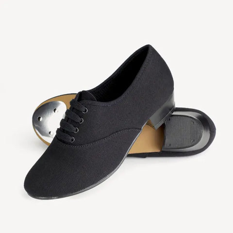 Canvas Low Heel Oxford Tap Shoes