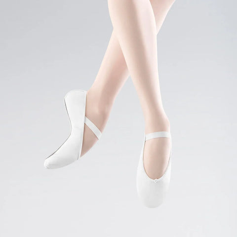 BLOCH Arise Full Sole Leather Ballet Shoes - White