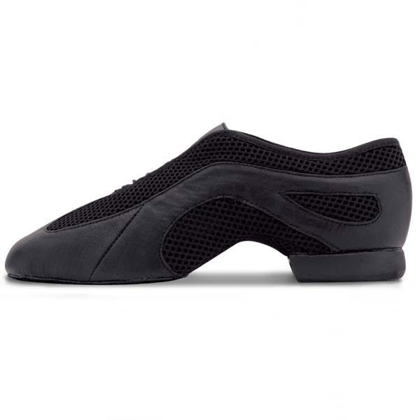 BLOCH 'Slipstream' Slip On Split Sole Jazz Shoes - Black or Black/Silver