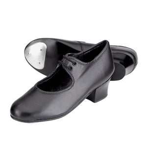 1st Position Leather Cuban Heel Tap Shoes