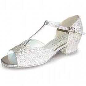 'Stacey S' Silver Hologram Ballroom Shoes